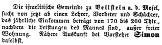 Anzeige 1863